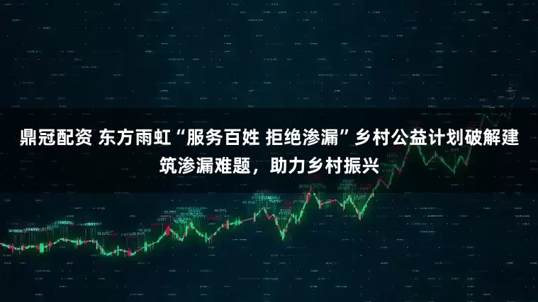 鼎冠配资 东方雨虹“服务百姓 拒绝渗漏”乡村公益计划破解建筑渗漏难题，助力乡村振兴